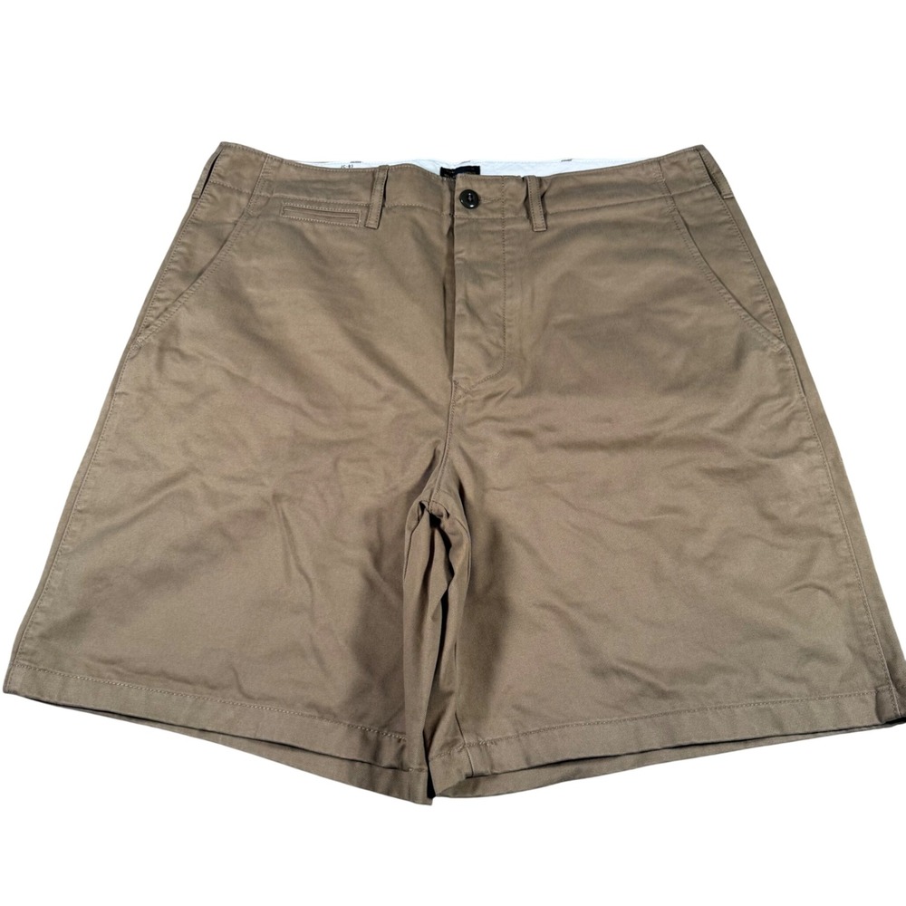 Wallace & Barnes Field Shorts Mens 34 Dark Khaki Cotton Chino BF216 NEW